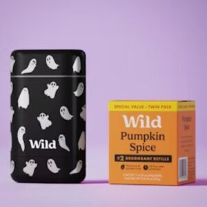 Men’s Deodorant Stick — Black Ghost Design, Pumpkin Spice Refills